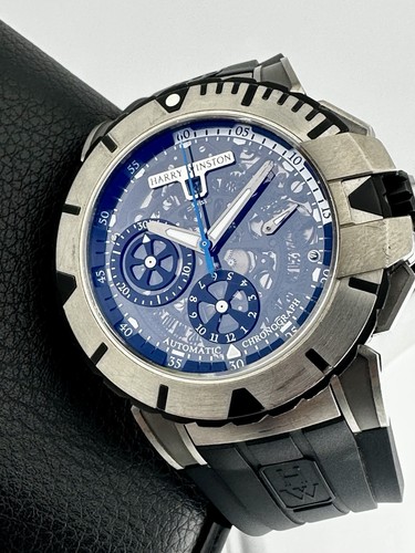 Harry Winston OCEAN SPORT CHRONOGRAPH 44mm ZALIUM Case Power Reserve Indicator