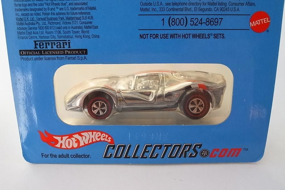 ミニカー HotWHeels SUPER CHROMES FERRARI P4 Hot Wheels Ferrari P4 Super Chromes Limited Edition 1 of