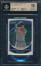 BGS 10 AARON JUDGE 2013 Bowman Chrome Mini NY Yankees Rookie Card RC PRISTINE