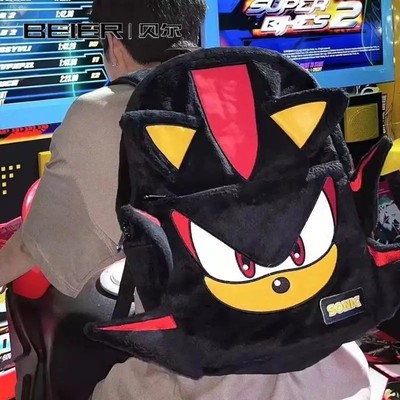 Shadow niche bag backpack men plush cartoon backpack large capacity
