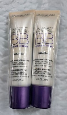 2 X LOREAL ''FAIR'' Magic Skin Beautifier BB Cream, New/Sealed, FREE SHIP