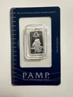 PAMP Suisse Libra Zodiac Pendant 5.2g Fine Silver Pendant 999 Very Rare
