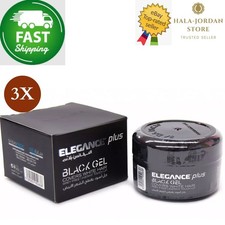 3 X Elegance Plus Black Hair Gel Cover White Hair Original 100ml  FAST SHIPPING  