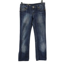 Vintage Y2K Roberto Cavalli Just Cavalli Jeans Women 27 Rhinestones Embroidered