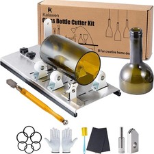 Glass Bottle Cutter, Upgrade Bottle Cutter Glass Cutter Kit for Bottles, Wine