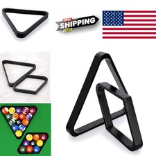 Wood Pool Ball Racks Set of 2 Durable Triangle and Diamond with Rounded Edges