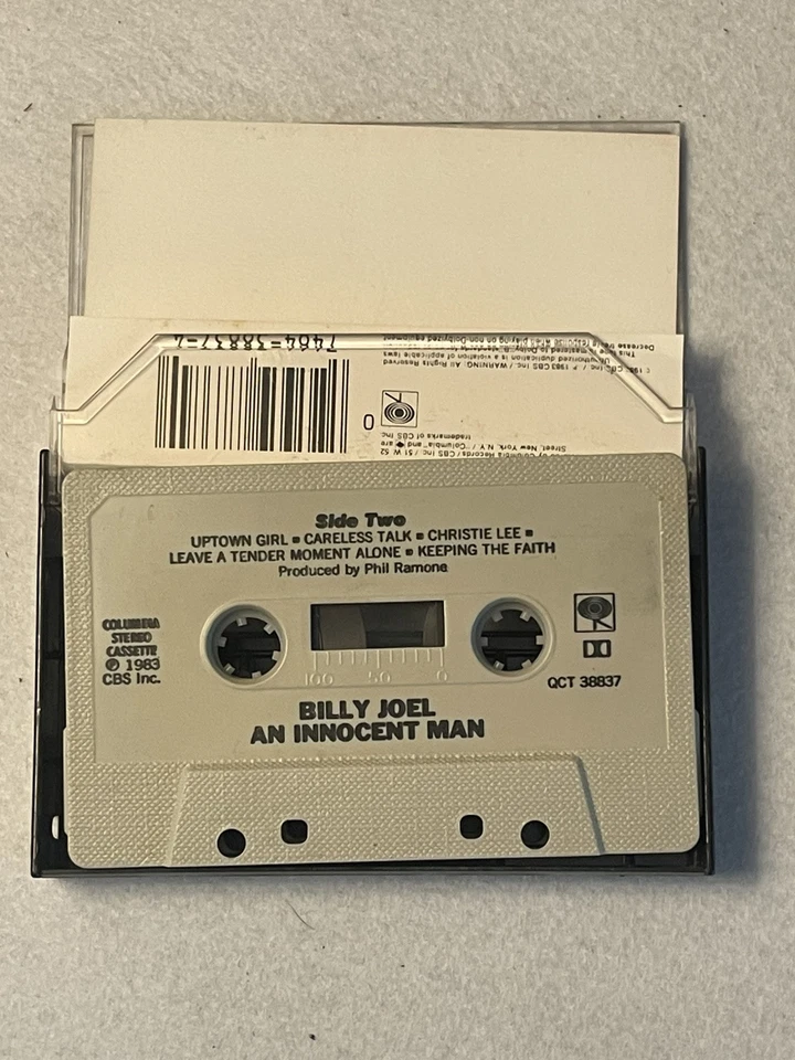 Billy Joel An Innocent Man Cassette Tape QCT 38837 1983 - Imagem 3 de 4