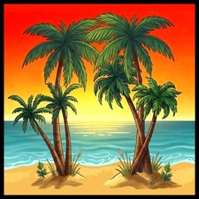 30 Custom Beach Personalized Address Labels