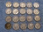 20 SILVER MERCURY DIMES WITH DATES lot 2