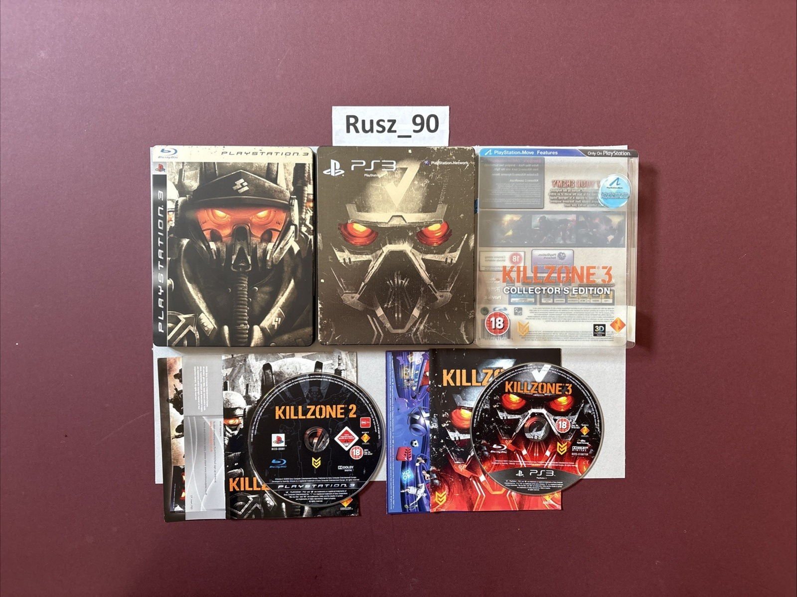 Killzone 2 & 3 PS3 Steelbook Limited Collectors Edition Bundle UK PAL VG COND