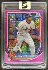 2025 Bowman Chrome Mega Box Juan Soto Pink Refractor #/199 Mets
