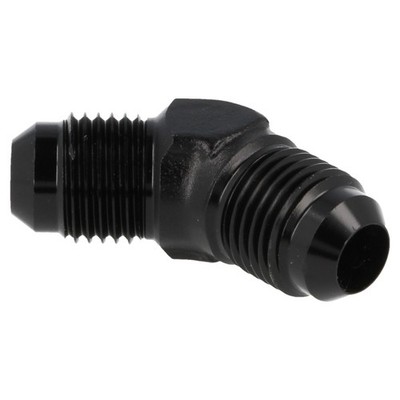 QSP Aluminium Adapter männlich 45° AN4 Dash 4 schwarz