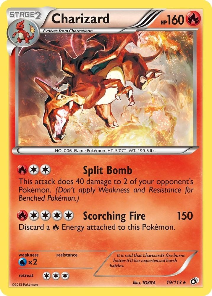 2013 Pokemon: LTR - Charizard (#19/113, Holofoil, Holo Rare, Lightly Played)