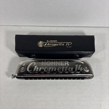 Hohner Chrometta 14 C Harmonica W/ Case 257