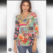 Citron Santa Monica Printed Knit Shirt