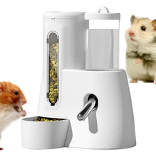 2 In 1 Hamster Water Bottle No Drip Small Animal Water Bottle Automatic Dispense