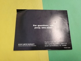 Xexyz (Nintendo NES) Original Instruction Manual