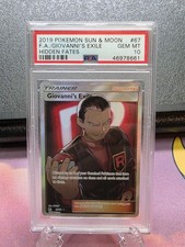 PSA 10 GEM MINT Giovanni's Exile 67/68 Hidden Fates Ultra Rare Holo Pokemon 2019