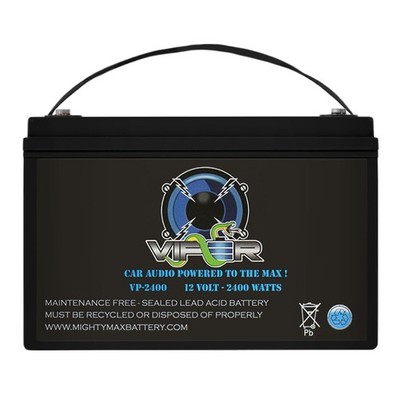 Mighty Max Viper VP-2400 12V 2400 Watt Sealed Starting/Racing Battery/Power Cell