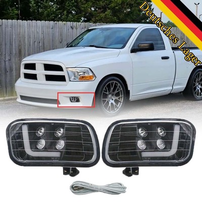 für 2009-2012 Dodge Ram 1500 2500 3500 LED Fahr Nebelscheinwerfer w/weiß DRL