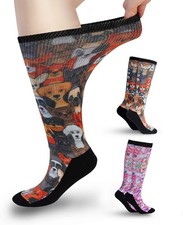 Diabetic Socks for Women  Men Extra Wide, Over The Calf Non Binding Lymphedema
