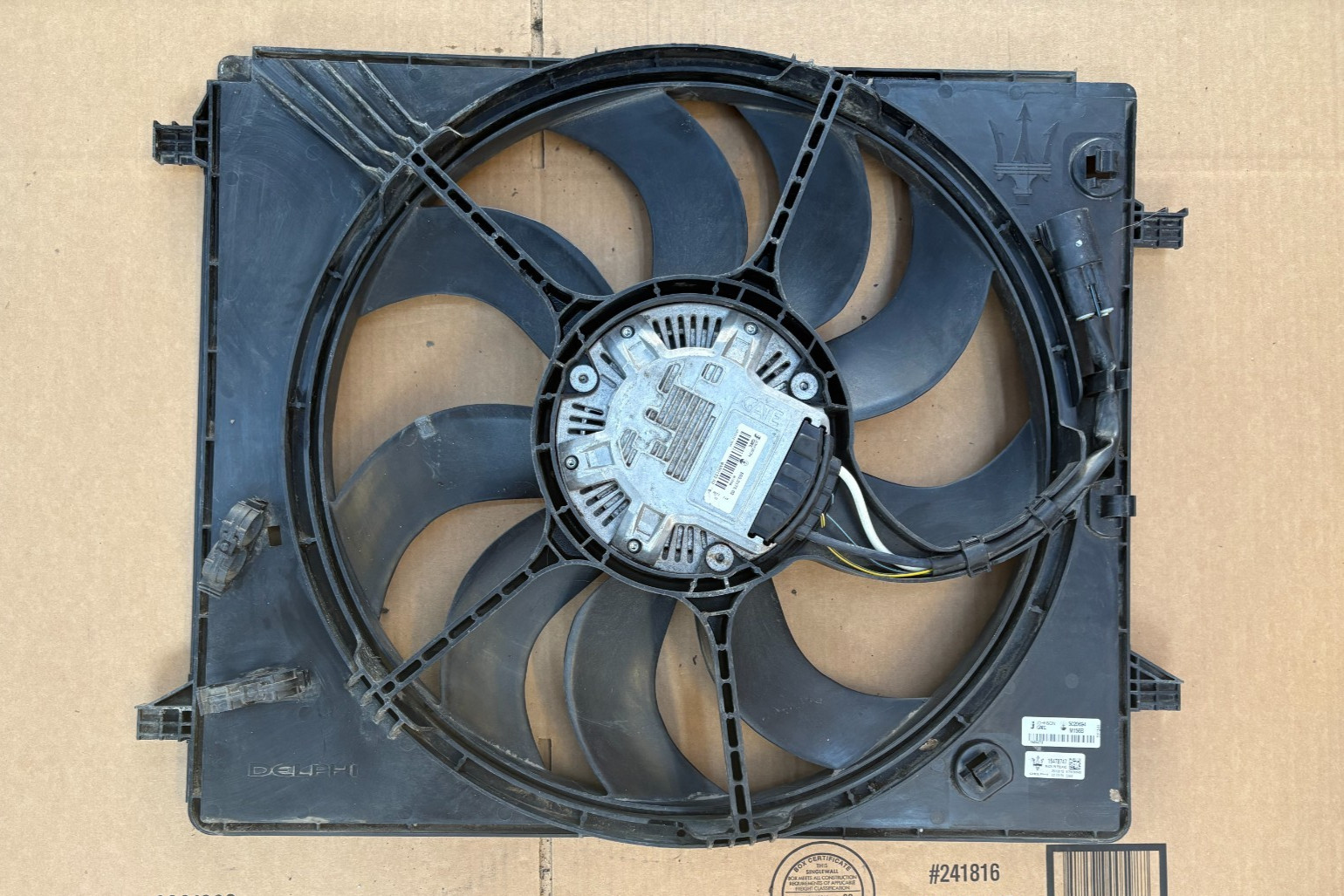 14-20 MASERATI M156 M157 SQ4 GHIBLI 3.0L ENGINE COOLING FAN SHROUD 500017502 OEM
