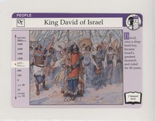 1994-2001 Grolier Family Bible Cards King David of Israel #3-2-15 0w6
