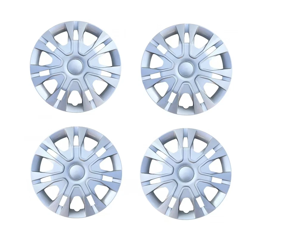 15" inch Hubcaps For Kia Rio 2002-2024 Wheel Rim Covers Snap On Silver 4pcs Foto 2 de 4