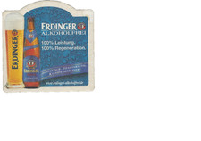 Bierdeckel filz f Andenken Sammler : ERdinger Alkoholfrei