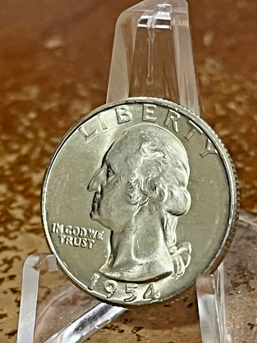 1954-S U.S. WASHINGTON QUARTER GEM BU