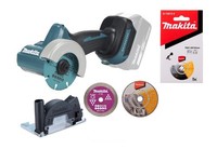 Makita 76Mm Akku Winkelschleifer DMC300Z 18V Ohne Akku/Lg DMC300 + Trennscheiben