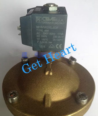 1PC NEW CEME 8616VV025S..BDF AC230V solenoid valve FedEx or DHL or UPS