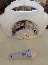 DISNEY Frozen Light Up  Sing along Portable Karaoke Machine W/ Microphone