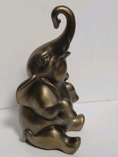 Small 4  ELEPHANT Shudehill Bronze Effect Resin Italy Veronese Signed 2002