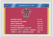 1992 Upper Deck Comic Ball 3 Checklist Cards 1-99 #99 0q3