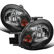 - Fits 2003-2005 Dodge Neon Replacement Headlights Assembly Pair Black - Fits 2003-2005 Dodge Neon Replacement Headlights Assembly Pair Black