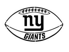 NY Giants Football Stencil
