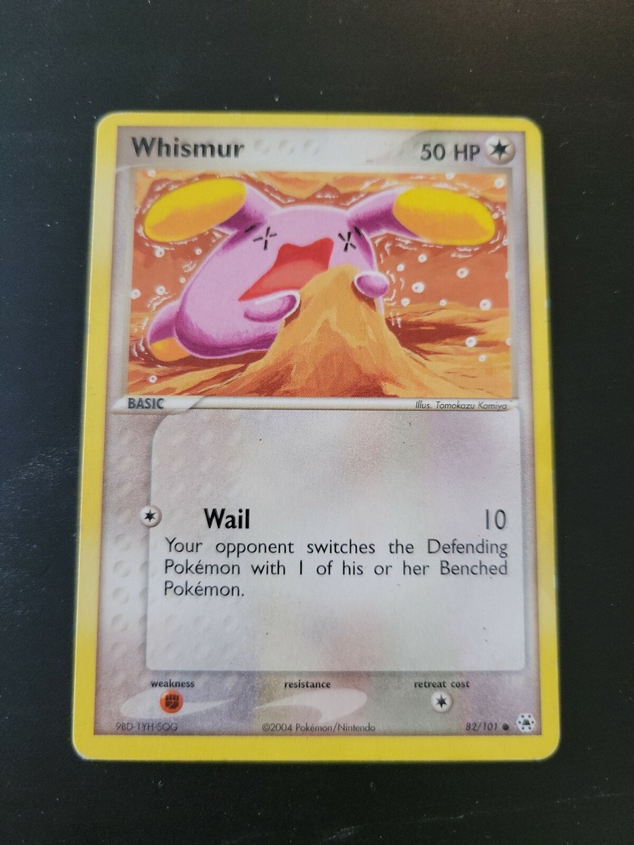 pokemon tcg missing cards Pokemon TCG Card 2004 Hidden Legends Whismur 82/101