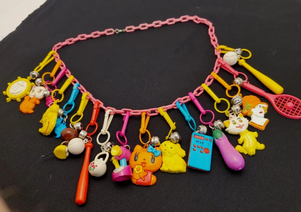 Plastic charm bracelets clearance from the 80's