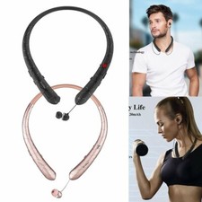 Mpow Bluetooth Neckband Wireless Headphones Retractable Earbuds APTX Low Latency