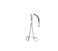 Green Cystic Duct Forceps, 8.5", Fully Curved, Delicate, Premium