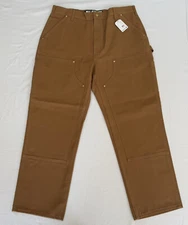 Carhartt Loose Fit Firm Duck Double-Front Utility Work Pants Mens 38x30 New NWT