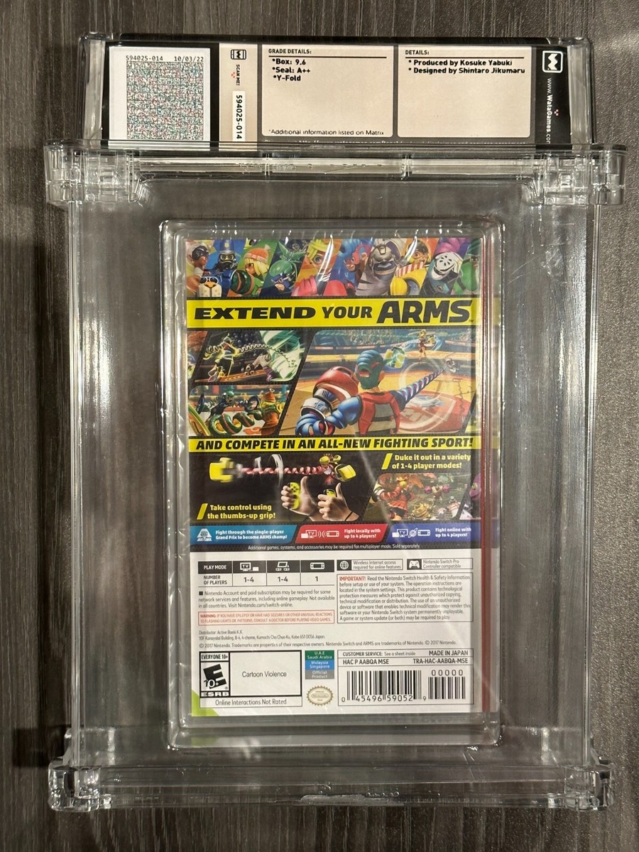ARMS - Nintendo Switch, New Sealed Graded WATA 9.6/A++ | eBay
