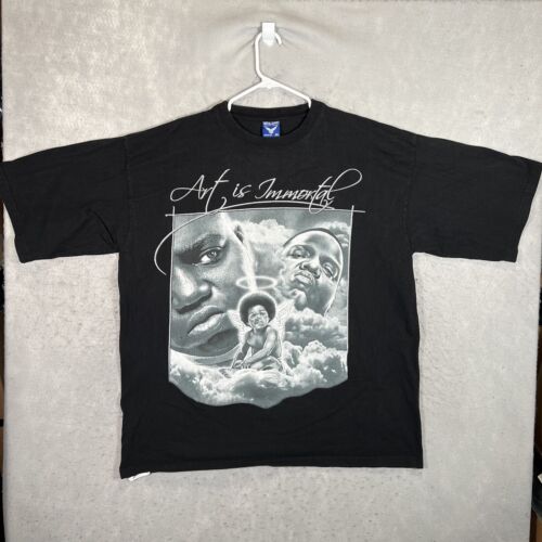 Biggie Smalls T camicia vita dopo morte testi nuovo ufficiale Mens Black