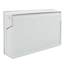 RV Exterior Power Outlet Cover Plate GFI/GFCI Weatherproof Receptacle Shroud