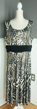 R&M Richard's Woman Sleeveless Animal Print Tea Length Dressy Dress Size 20