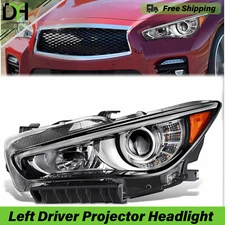 [Driver Left LH] Full LED Headlights w/ LEDDRL For 2014-2022 INFINITI Q50 Base