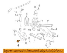 CHRYSLER OEM 03-15 2500-Upper Cntrl Arm Lower Bolt 6505444AA