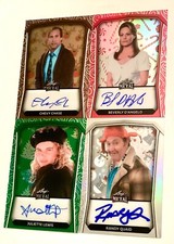 CHEVY CHASE 1/1 CHRISTMAS VACATION AUTOGRAPH SET LEAF METAL HAPPY HOLIDAYS AUTO