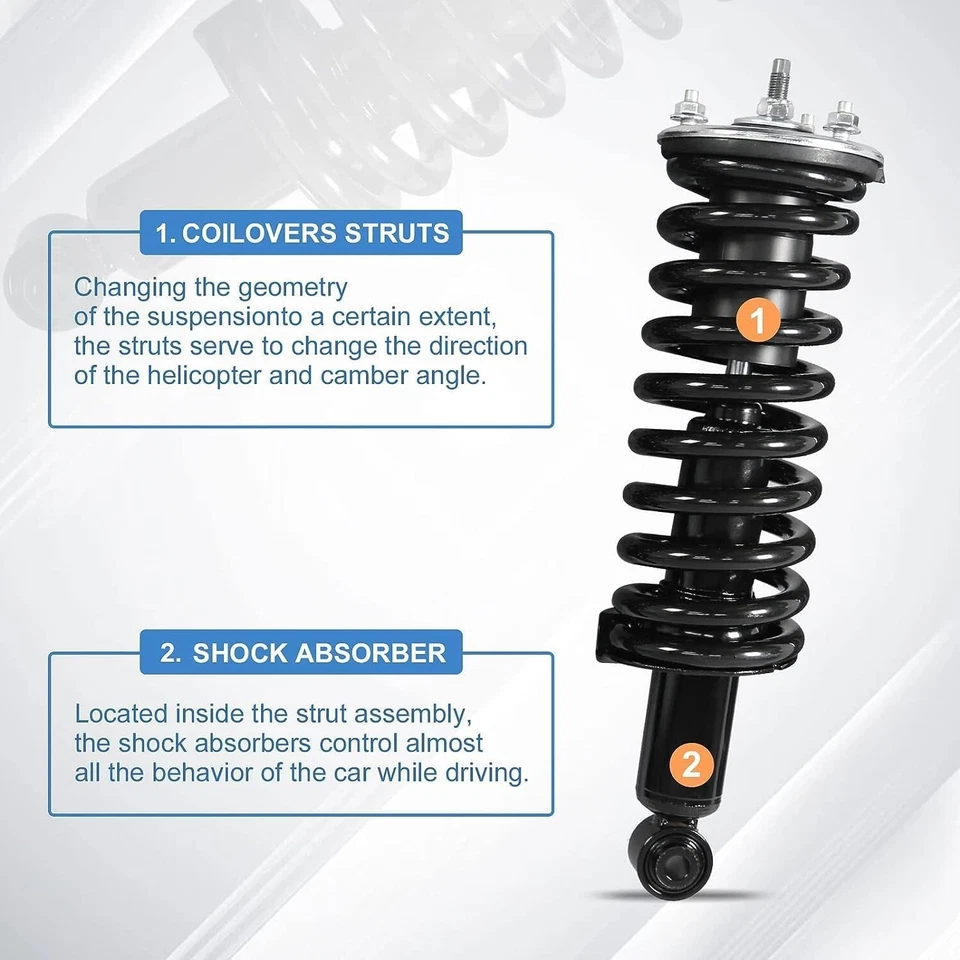 4PCS Front Struts & Rear Shock Absorbers For 2005-2015 Toyota Tacoma 4WD - Image 3 of 4